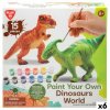 Sada 2 dinosaurů PlayGo 15 Kusy 6 kusů 14,5 x 9,5 x 5 cm Dynosauři K vymalování