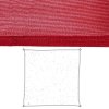 Stínící plachty Markýza Tmavočervený Polyetylen 500 x 500 x 0,5 cm