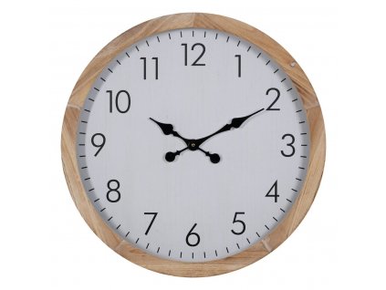 Nástenné hodiny Biela Drevo 60 x 60 x 6,5 cm