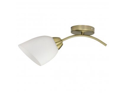 Nástenná Lampa Activejet Biela Zlatá Kov Sklo 40 W 40 x 12 x 20 cm