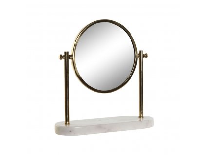 Zrkadlo Home ESPRIT Biela Zlatá Kov Mramorové 30 x 10 x 30 cm