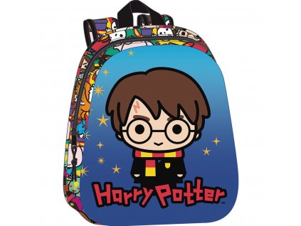 Školský batoh Harry Potter Modrá Viacfarebná 27 x 33 x 10 cm