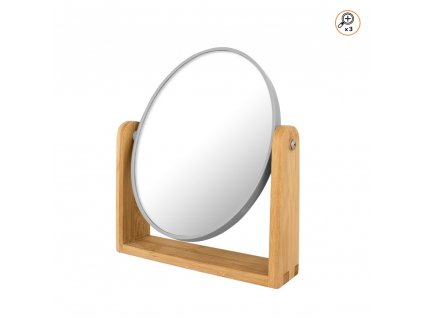 Kozmetické zrkadlo ¤15cm zväčšujúce 3x na stojane AWD1638