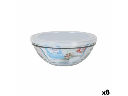 Okrúhla nádoba s vrchnákom Duralex FreshBox 970 ml ø 17 x 7 cm (8 kusov)
