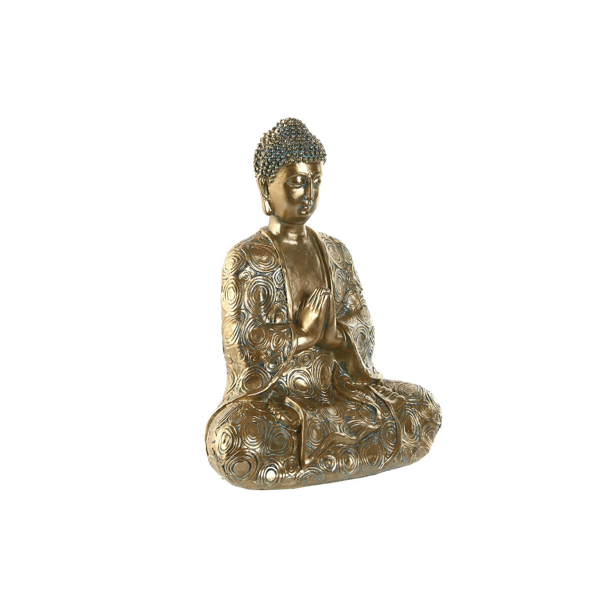 Dekoratívne postava Home ESPRIT Zlatá Buddha Orientálny 20 x 12 x 24,3 cm