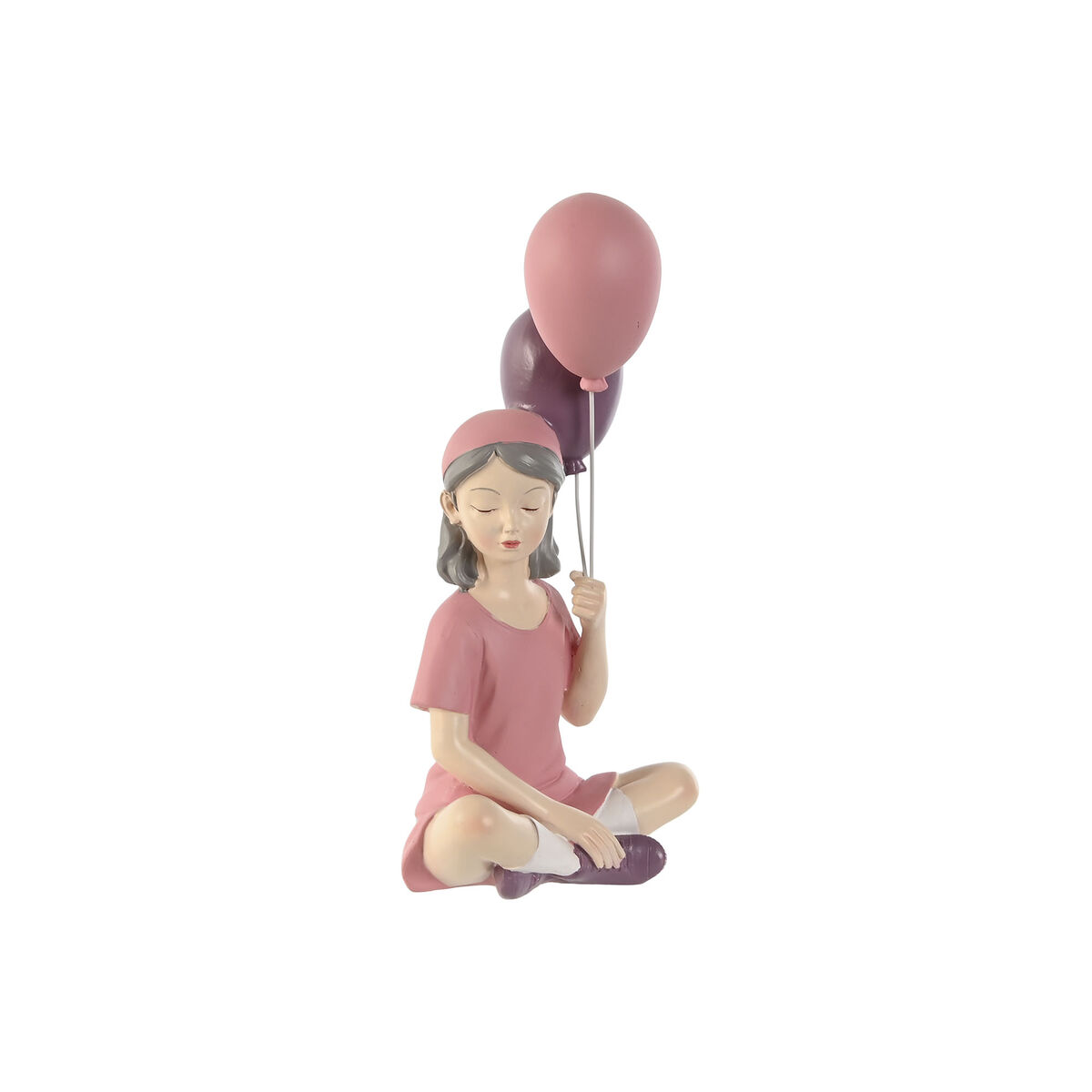 Dekoratívne postava Home ESPRIT Ružová Svetlofialová chica 10,5 x 7,5 x 21 cm