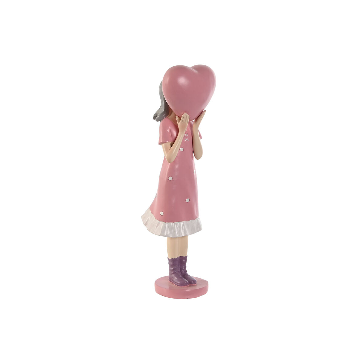 Dekoratívne postava Home ESPRIT Ružová Svetlofialová chica 10 x 8,5 x 31 cm