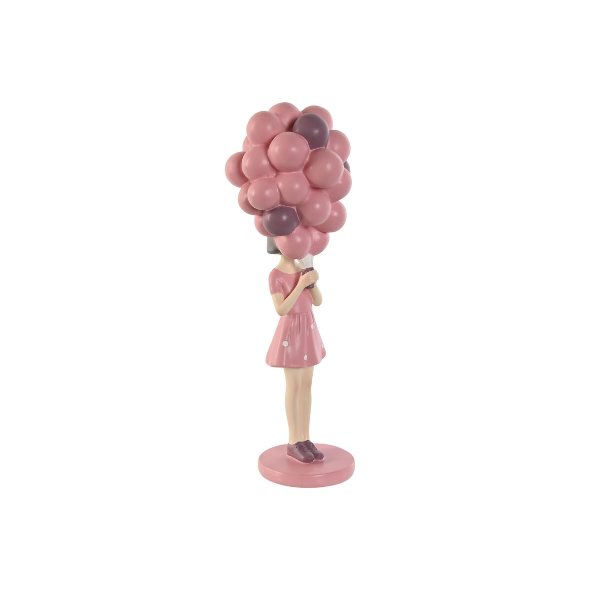 Dekoratívne postava Home ESPRIT Ružová Svetlofialová chica 11 x 11,7 x 32 cm