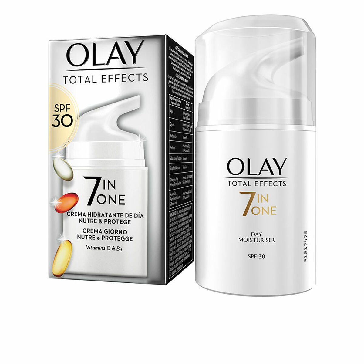 Denný hydratačný krém Olay Total Effects 7 v 1 Výživný 50 ml Spf 30