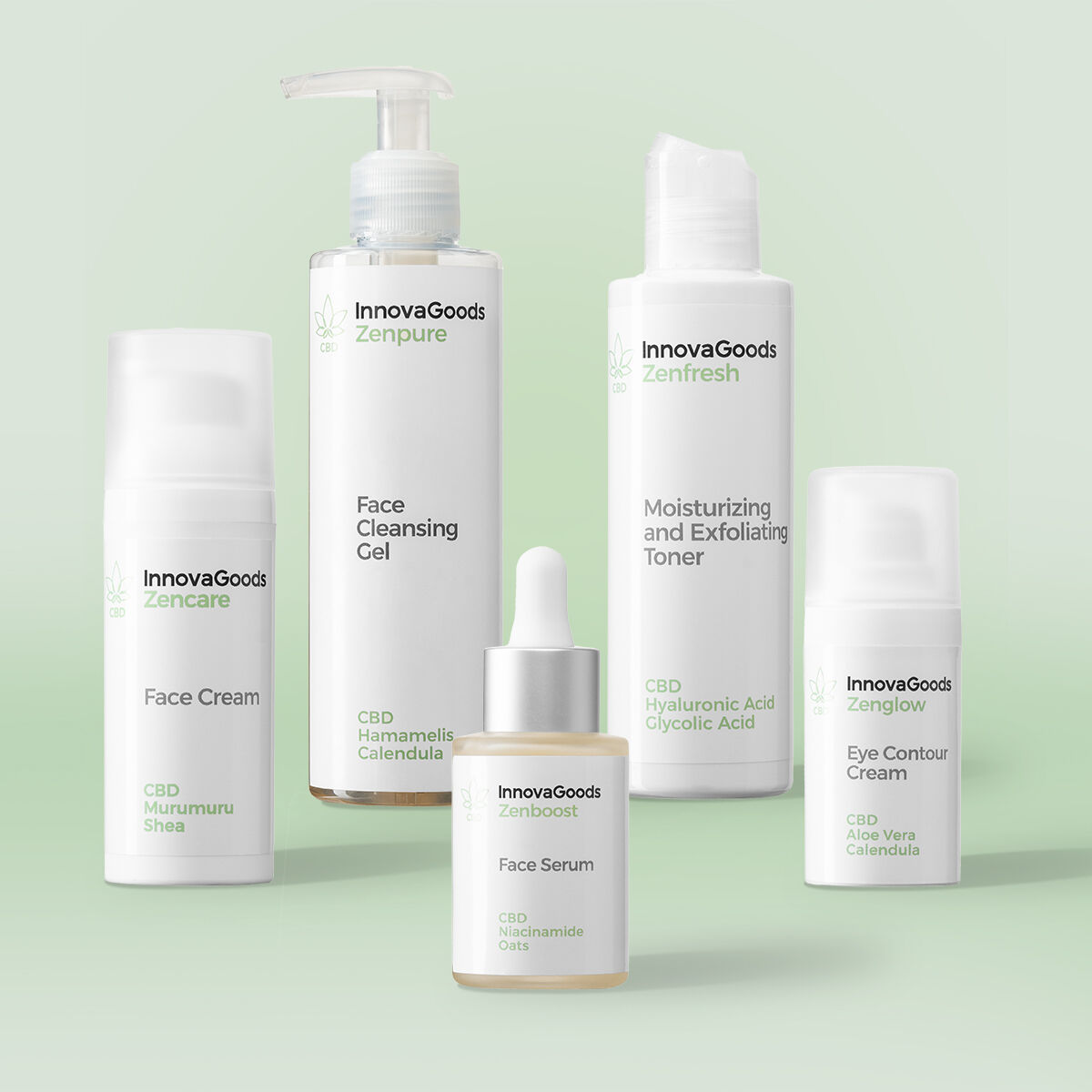 InnovaGoods Sada rutina na pleť CBD
