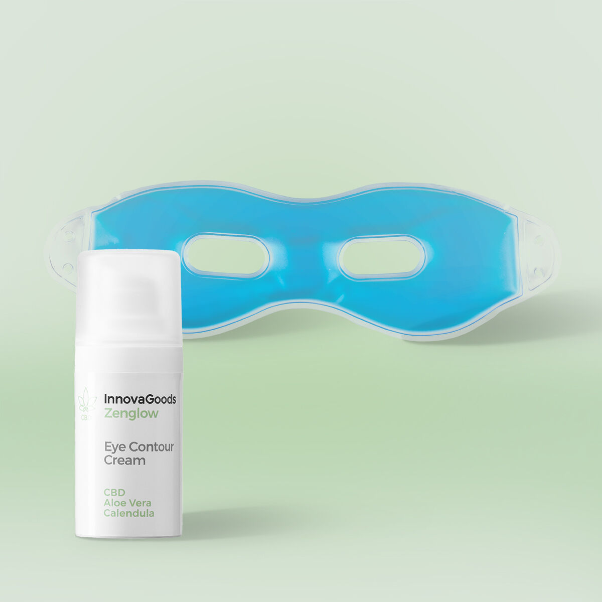 InnovaGoods Regeneračná relaxačná sada na ošetrenie kontúr očí CBD