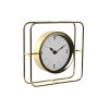 Stolné hodiny Home ESPRIT Zlatá Kov Sklo 21,8 x 6 x 21,8 cm