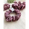 Saténová scrunchie Mauve