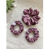 Saténová scrunchie Mauve