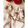 Saténová scrunchie Apricot
