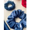 Saténová scrunchie Royal blue