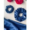 Saténová scrunchie Royal blue