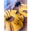 Žebrovaná scrunchie MUSTARD