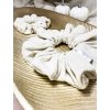 Pointelle scrunchie NATURAL BEIGE
