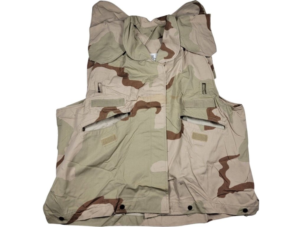 Potah US na neprůstřelnou vestu originál 3 color desert nový (Velikost Small/Medium)