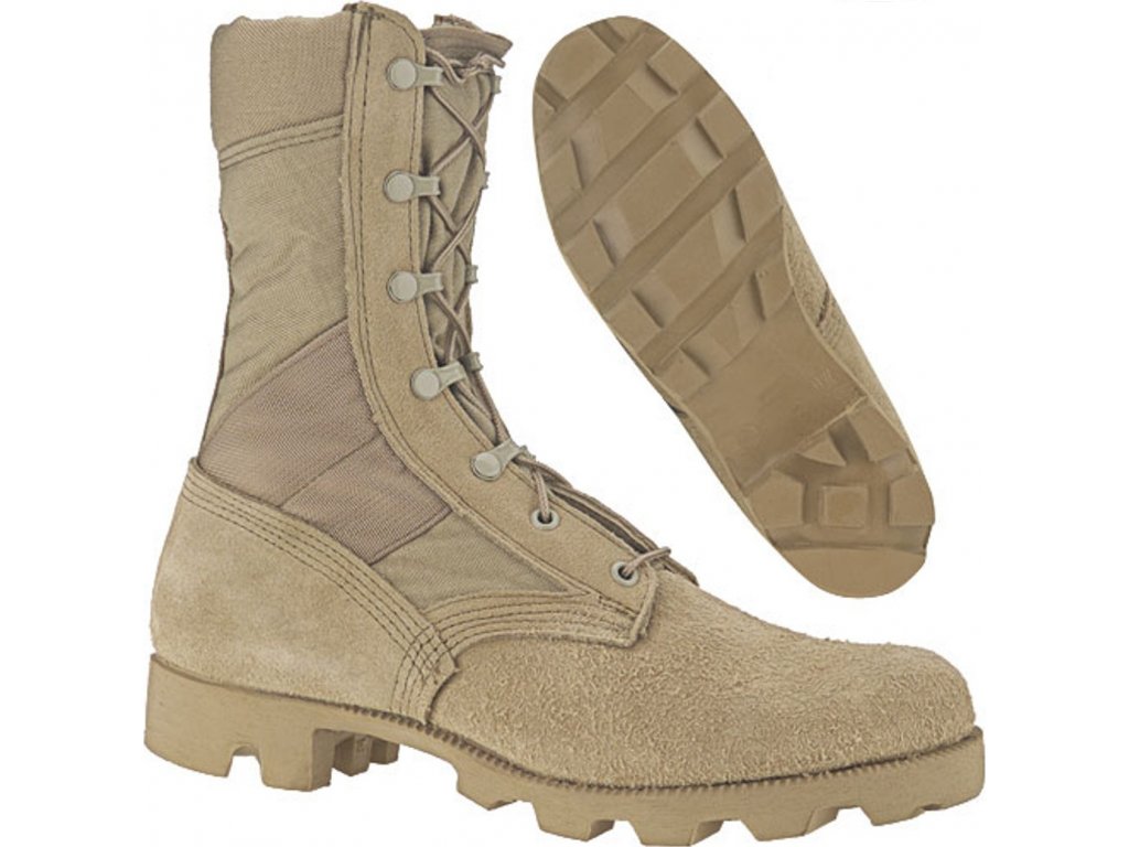 Boty (kanady) desert US pouštní originál JUNGLE TYPE Tan  Wellco,Altama,Belleville pískové (Vyberte velikost 5 W*)
