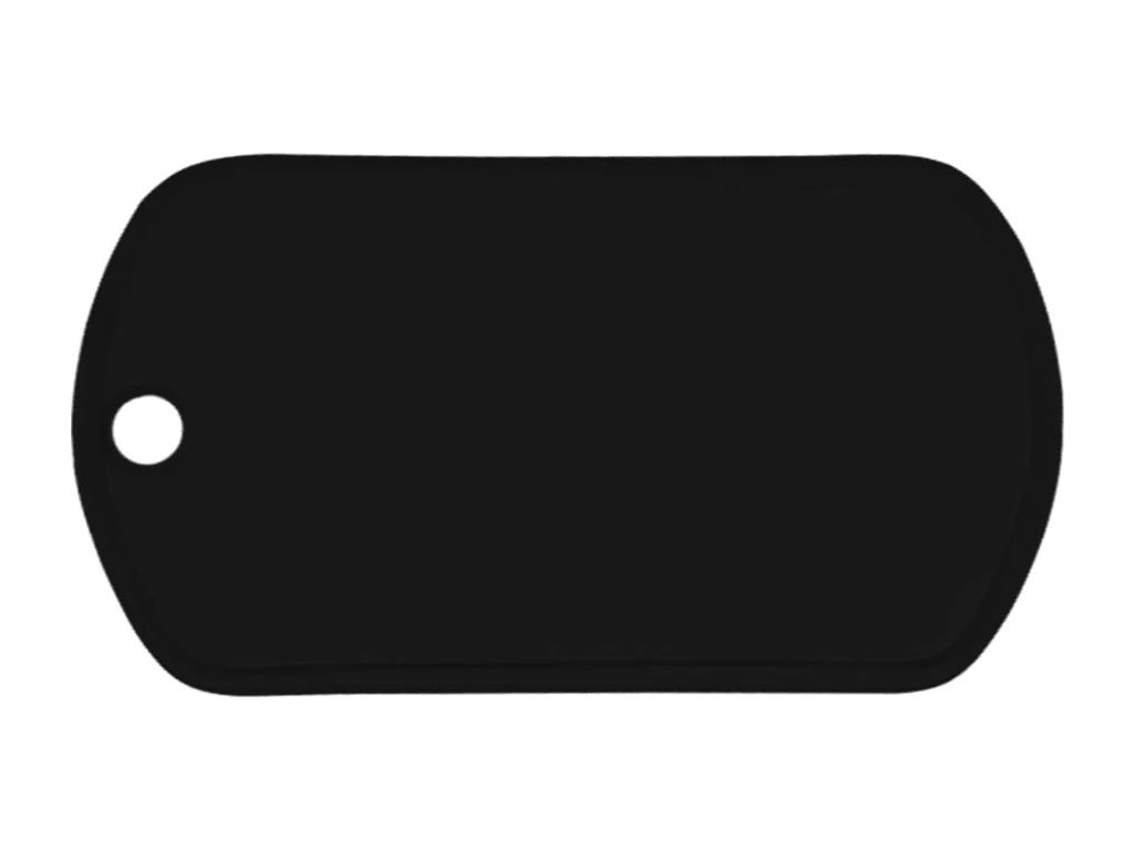 identifikační známka US Dog Tags černá originál MIL-SPEC