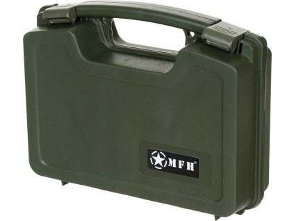 Kufřík na ruční zbraň (pistoli, revolver) plastový box zelený MFH® 27169B
