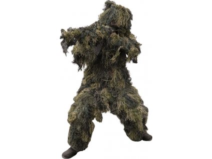 Maskovací oblek Hejkal Ghillie Suit Woodland 4-dílný Mil-Tec® (Vyberte velikost XL/XXL)