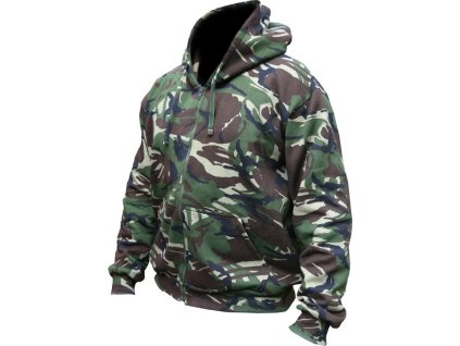 Mikina s kapucí na zip maskování DPM Kombat® Tactical (Velikost 3XL)