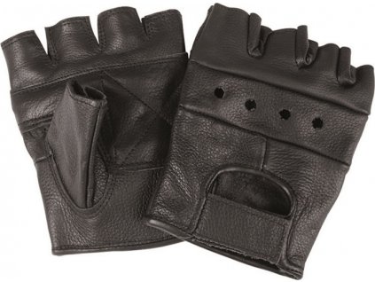 Rukavice Biker bezprsté kožené Miltec (Velikost L)
