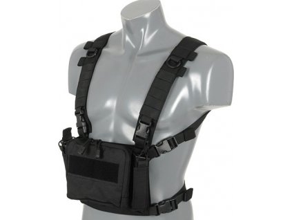 Taktický hrudní nosič Chest Rig černý 8FIELDS