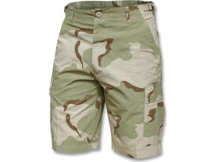 Bermudy US bavlněné předeprané RipStop Desert 3 Color Mil-Tec® (Vyberte velikost L)