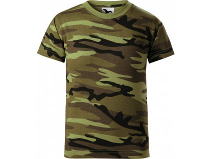 Triko dětské (tričko) Military Malfini model 95 s krátkým rukávem (Velikost 122)