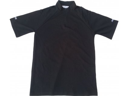 Triko funkční na zip Velká Británie Police krátký rukáv černé originál (Velikost 46)