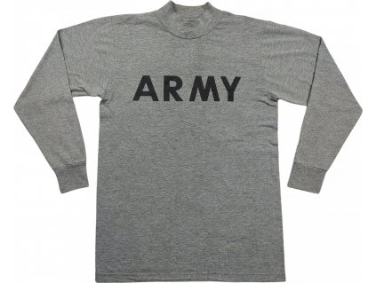 Triko sportovní dlouhý rukáv US ARMY  šedé použité originál (Velikost X-Large)