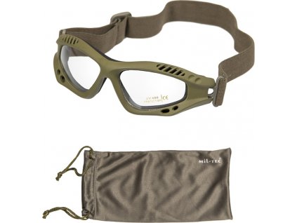 Brýle taktické Commando Mil-Tec® Oliv čiré