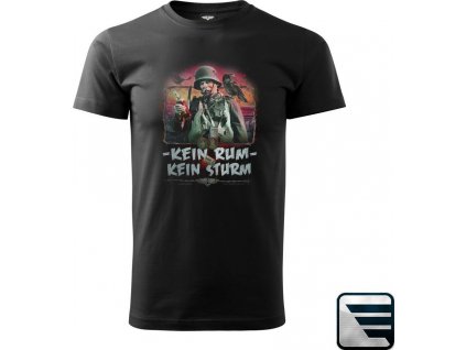 MARS & ARMS tričko s potiskem Kein Rum-Kein Sturm (Vyberte velikost M)