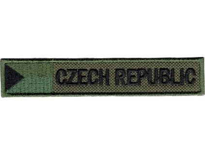 Nášivka Česká republika - bojová polní oliv A-49 (Varianta na přišití)
