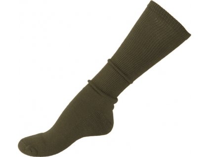 Podkolenky US vlněné ponožky s froté podrážkou Olive Drab (Velikost Medium)