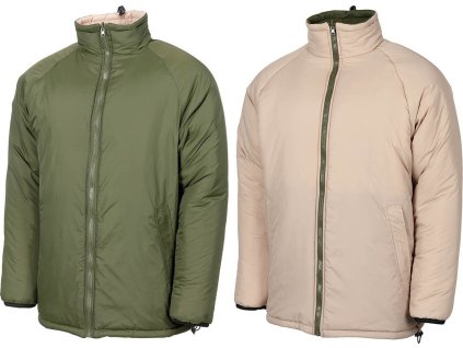 Bunda zateplovací oboustranná Oliv/Khaki Softie britské armády MFH® Adventure (Velikost S)
