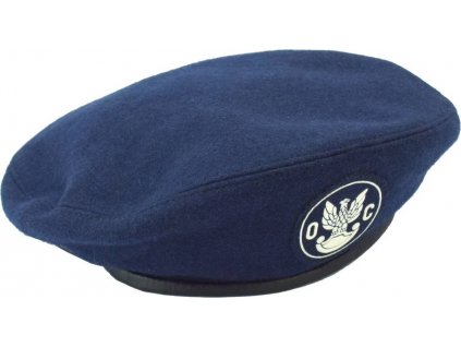 Baret civilní obrana tmavě modrý OC WP Polsko originál (Velikost 56, Varianta OC Obrona Cywilna)