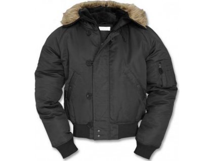 Bunda N2B Aljaška Mil-Tec® N2B Black Basic Flight Jacket černá (Vyberte velikost S)