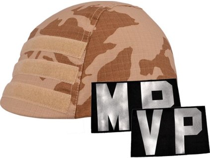 Povlak (potah) vz.95 s béžovým postiskem (pouštní) na přilbu (helmu) pro VP s BP (Materiál 50% bavlna, 50% polyester, ripstop)