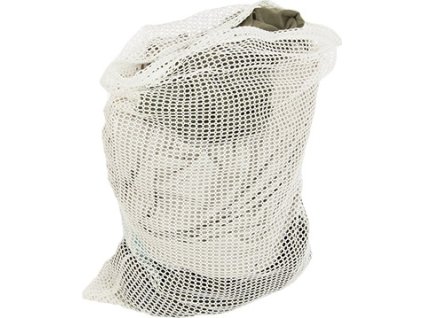 Pytel na prádlo bílý síťovaný vak transportní Velká Británie originál (Varianta použité)