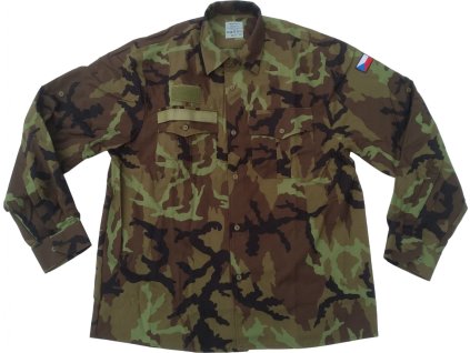 Košile 2000 se zeleným potiskem vz.95 AČR originál (Velikost 170/39-40)