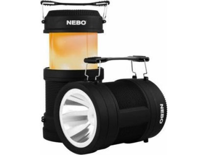 Svítilna NEBO Big Poppy campingová lucerna s power bankou™ IPX7 Black