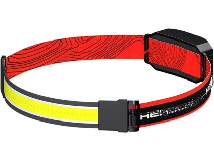 Svítilna čelovka LED COB + červené světlo 300lm nabíjecí USB