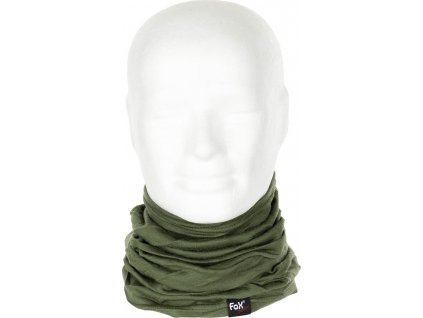 Nákrčník lehký multifunkční šátek Merino Lite 100% vlna FoX® Outdoor Oliv