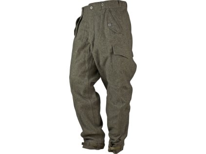 Kalhoty polní vlněné M39/58 Švédsko WWII originál (Velikost 98L)