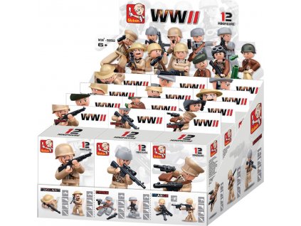 Lego Sluban - voják válečník WWII (Varianta náhodný výběr)
